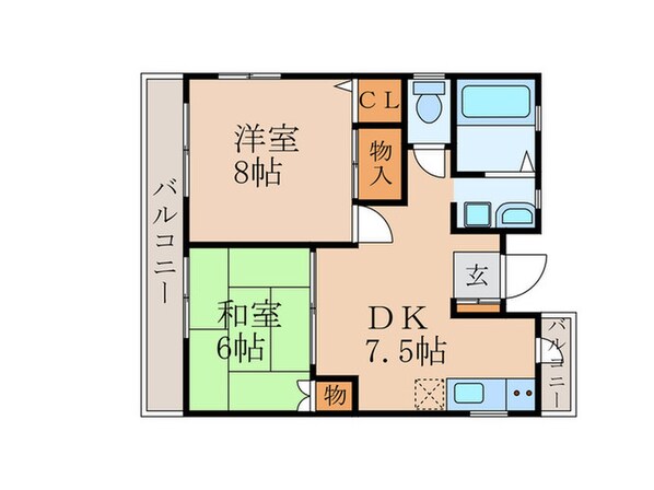 サンメイツ大津和の物件間取画像